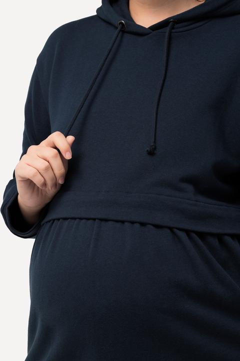 Produktbild Ulla Popken Bellieva Hoodie, GOTS, A-Line, Still-Funktion, Kapuze, Langarm (58)