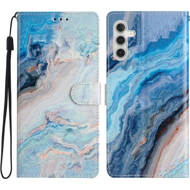 MU Style Leder Bookcover Image Series (Samsung Galaxy A54 5G), Smartphone Hülle, Mehrfarbig