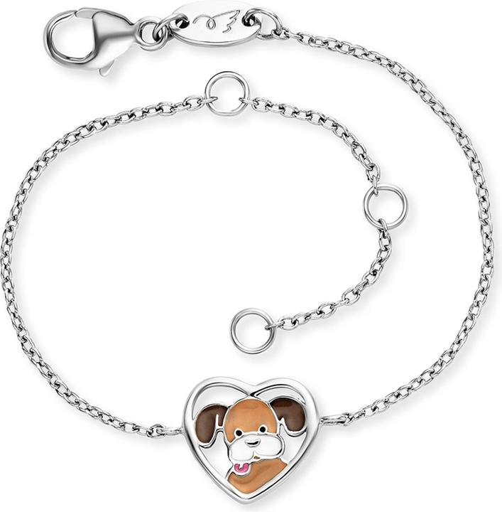 Produktbild Herzengel Armband Hund (12 cm, 925er Silber, Emaille)