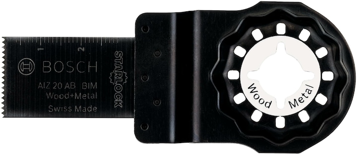 Bosch Professional Zubehör BIM Tauchsägeblatt AIZ 20 AB, Wood and Metal, 30 x 20 mm, 1er-Pack