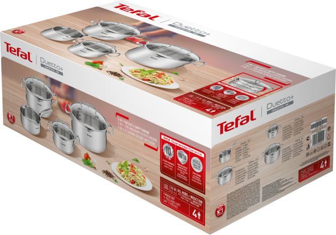 Produktbild Tefal Duetto+ Set (Pfannenset + Topfset, Edelstahl)