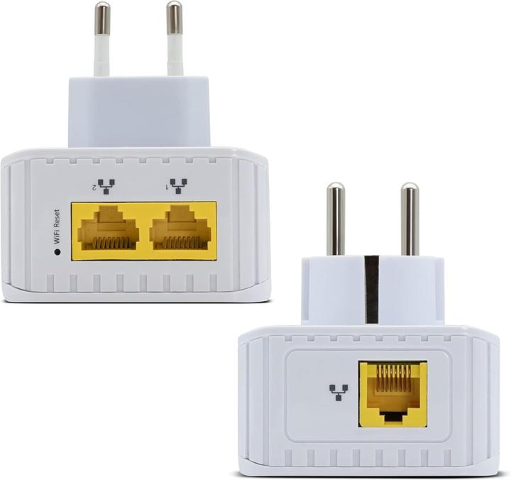 Immagine prodotto Metronic Presa WiFi Powerline con Porte Ethernet (600 Mbit/s)