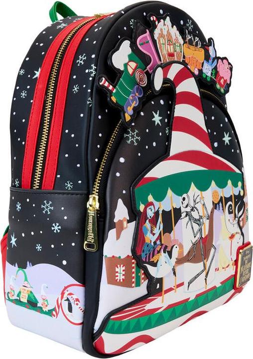 Actual product image Loungefly Nightmare before Christmas by mini rucksack Journey to Christmas Town