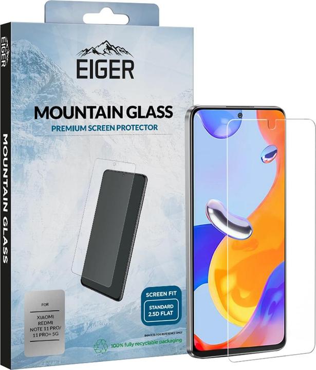 Actual product image Eiger Mountain Glass Clear (1 pcs., Xiaomi Redmi Note 11 Pro)