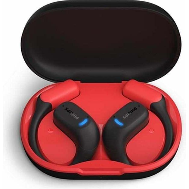 Philips TAA6709BK/00 (Keine Geräuschunterdrückung, 28 h, Kabellos), Kopfhörer, Rot, Schwarz