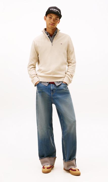 Image du produit Tommy Jeans Pull léger à col zippé quart (S)