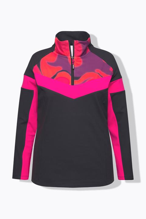 Actual product image Ulla Popken Colorblock Function Thermal Zip Top (60)
