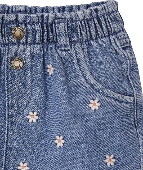 Actual product image Vertbaudet Baby Jeansshorts mit Blumenstickerei (68)