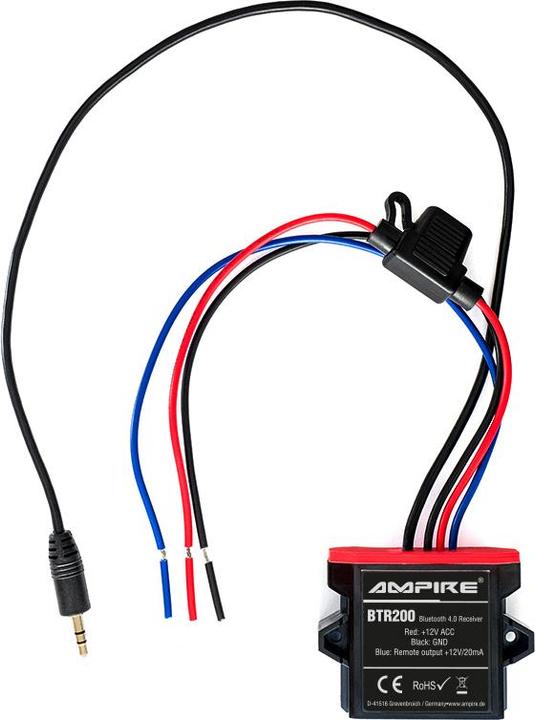 Actual product image Ampire Bluetooth Receiver, 3.5mm jack, 12 Volt, aptX (Transmitter & Receiver)