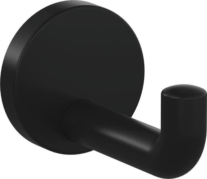 Actual product image Hewi Single hook 477.90B030 single Projection 100 mm Polyamide 90 deep black matt Ø 70 mm