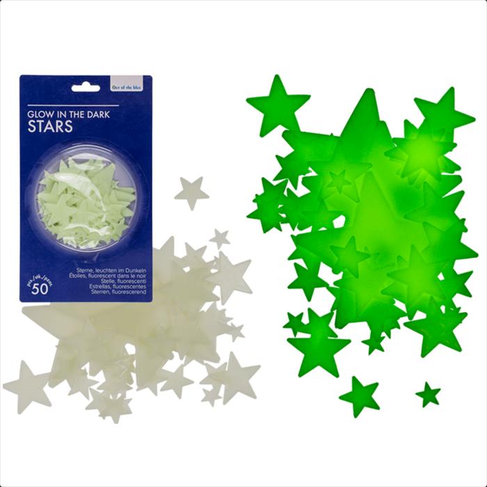 Actual product image Fortura Stickers stars noctilucent set of 50
