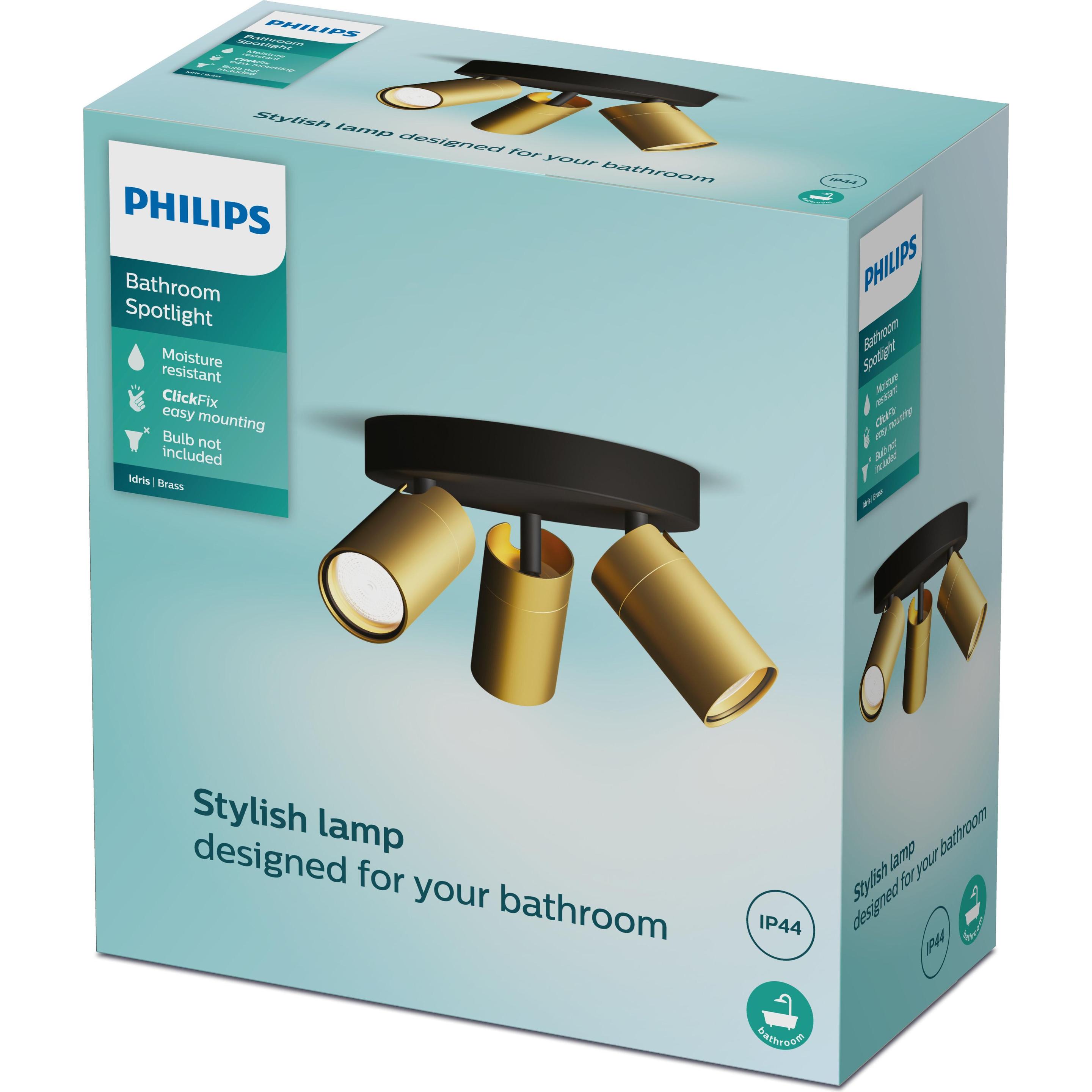 Thumbnail - Philips, Wandleuchte + Deckenleuchte, Idris (GU10)