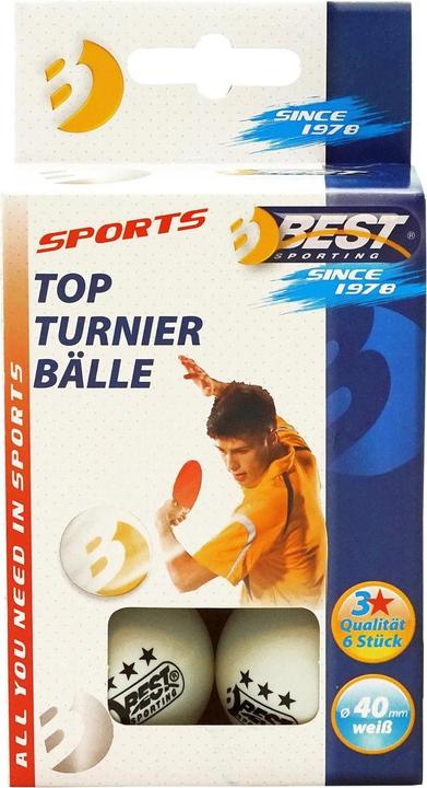 Actual product image Best Sporting Table Tennis Tournament Balls (6 pcs.)