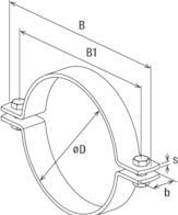 Actual product image Fischer Rohrschelle Massiv FMFSC 65 (77 mm)