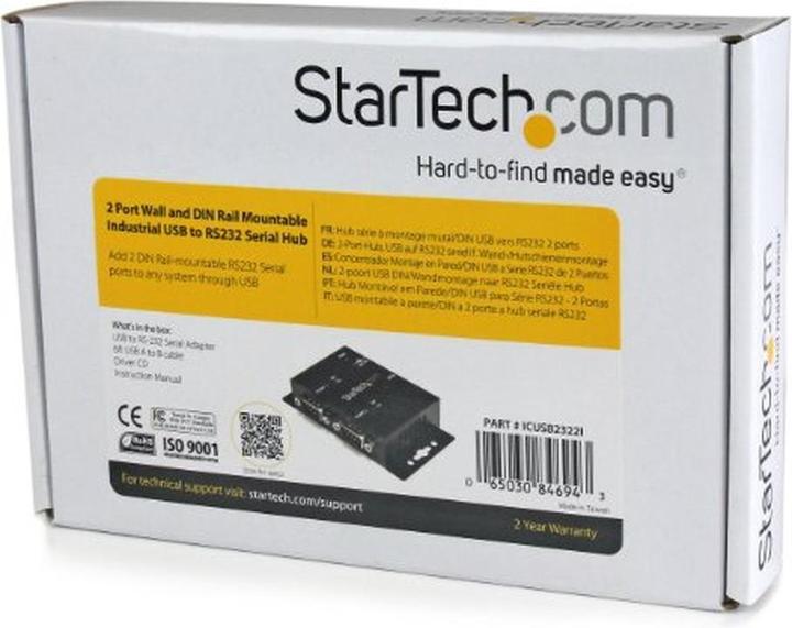Produktbild StarTech 2x USB To Serial Adapter Hub (USB-B, 2 Ports)