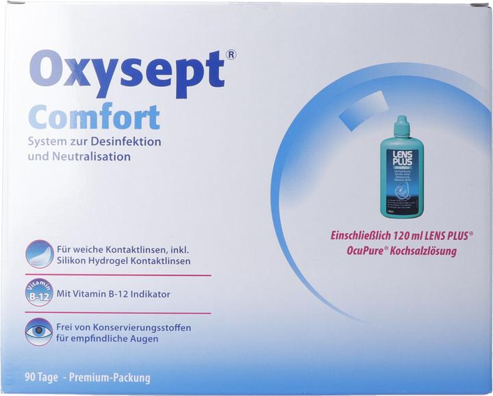 Actual product image Oxysept Comfort Lösung + LPOP (Peroxide system, 900 ml)