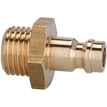 Magni, Schlauchanschluss + Schlauchverbinder, Riegler 107148 Nippel für Kupplungen I.D. 5, Messing blank, G 1/8 ET, AF 1...