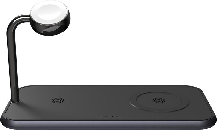 Zens Dual+Watch Aluminium Chargeur magnétique sans fil noir (20 W)