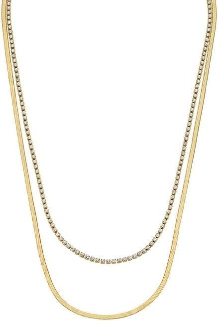 Image du produit Fossil Ellis Halskette (Acier inoxydable, 46 cm)
