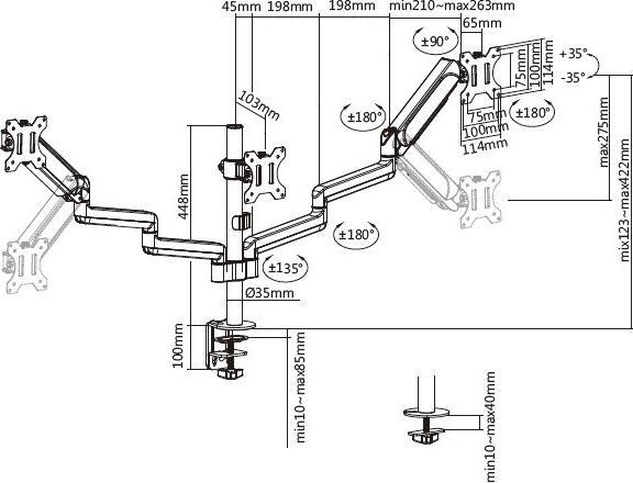 Produktbild equip Gas (Tisch, 27", 7 kg)