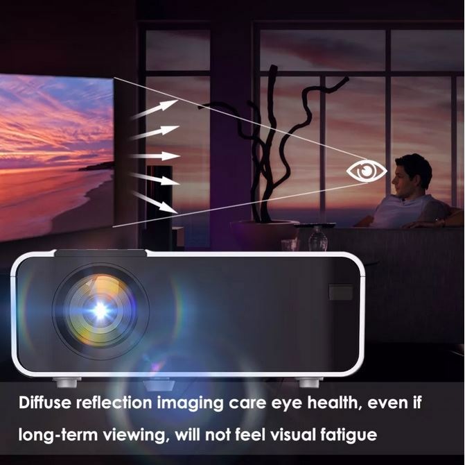 Produktbild PhoneLook High Definition LED Projektor Full HD 1080p Beamer Wifi (Full HD)