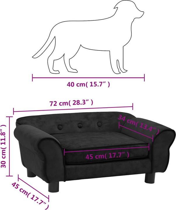 Image du produit vidaXL Hundesofa (Chien)