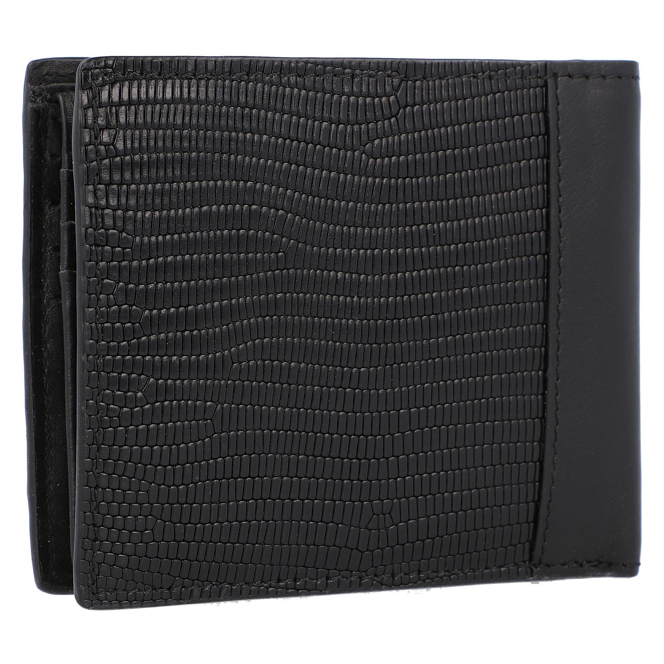 Castelijn & Beerens, Herren, Portemonnaie, Donna Geldbörse Rfid Leder 11 Cm, Schwarz