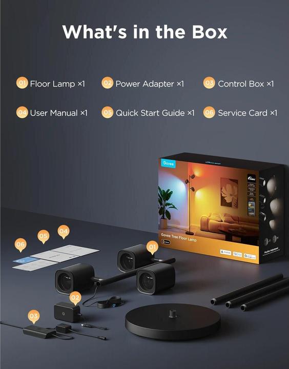 Actual product image Govee Floor lamp tree (1500 lm)