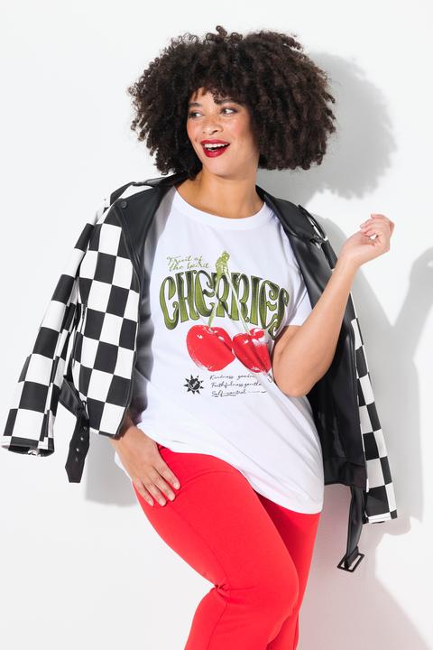 Produktbild Angel of Style T-Shirt, Boxy Fit, Kirschen-Motiv (54)