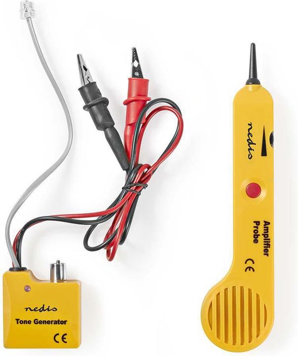 Actual product image Nedis PC and Multimedia Cable Tester PC and Multimedia Cable Tester Sound Generator LED Display Headphones