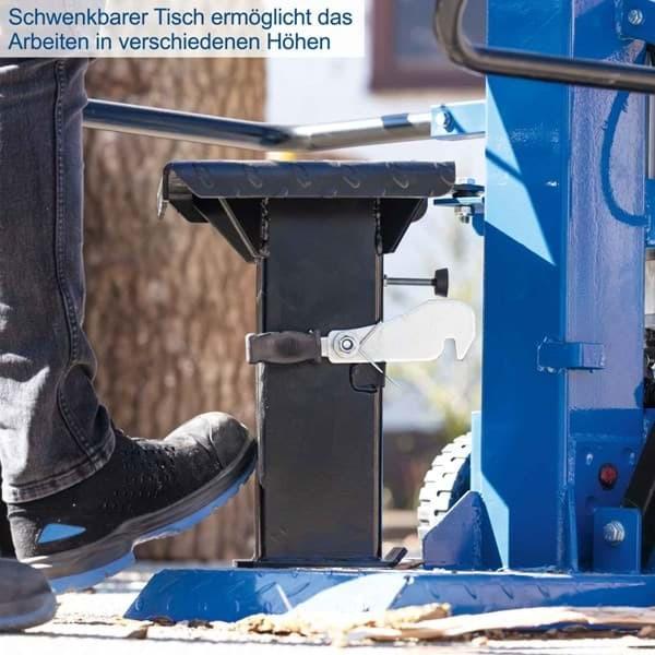 Actual product image Scheppach Holzspalter stehend 10T Spaltkraft inkl. patentierter Spalttechnik, schwenkbarem Tisch & Fahrvorric