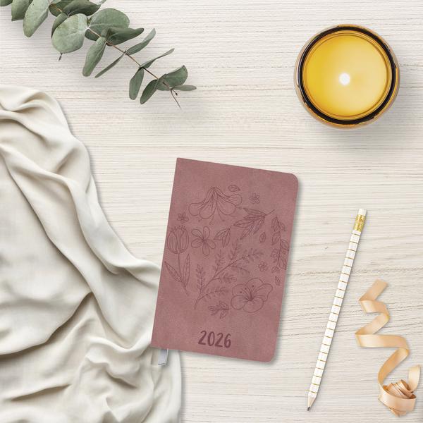 Produktbild TimerSoftTouchmorgenrot2026 (A6, 1 Woche / 2 Seiten)