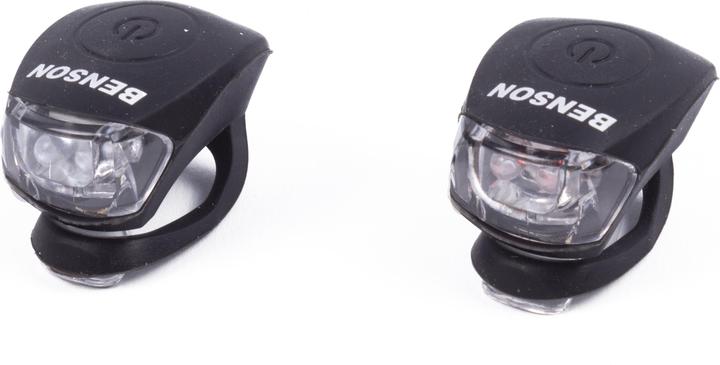 Image du produit Benson Lumière vélo LED 2 pcs silicone noir