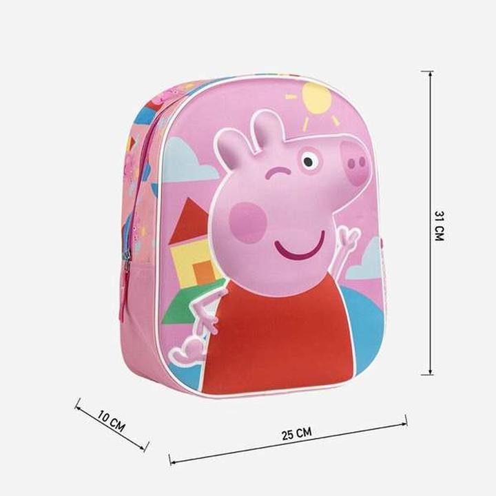 Produktbild Cerda Schulrucksack 3D Peppa Pig Rosa 25,0 x 31,0 x 10,0 cm