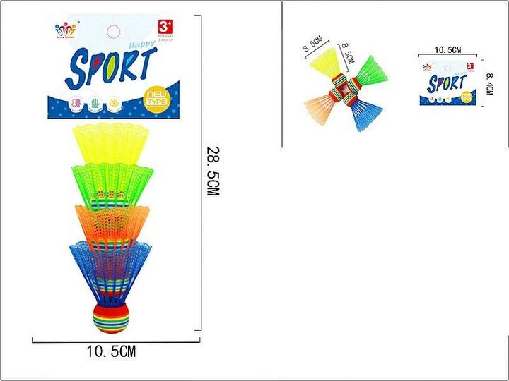 Produktbild Adar Badminton-Federbälle 4 Stk