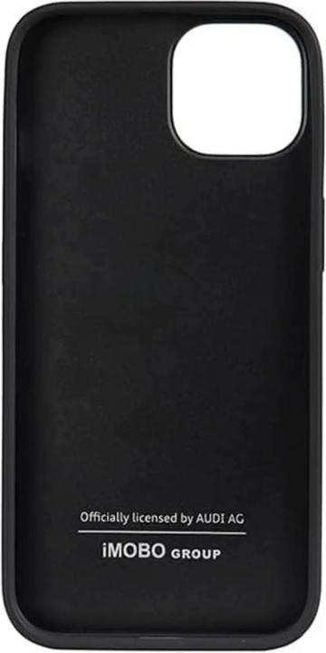 Actual product image Audi Genuine Leather iPhone 14 6.1" czarny/black hardcase AU-TPUPCIP14-Q8/D1-BK (Apple iPhone 13, Apple iPhone 14, Apple iPhone 15)