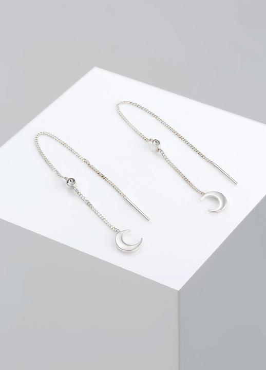 Immagine prodotto Elli Hänger zum Durchziehen mit Halbmond Kristalle (Argento)