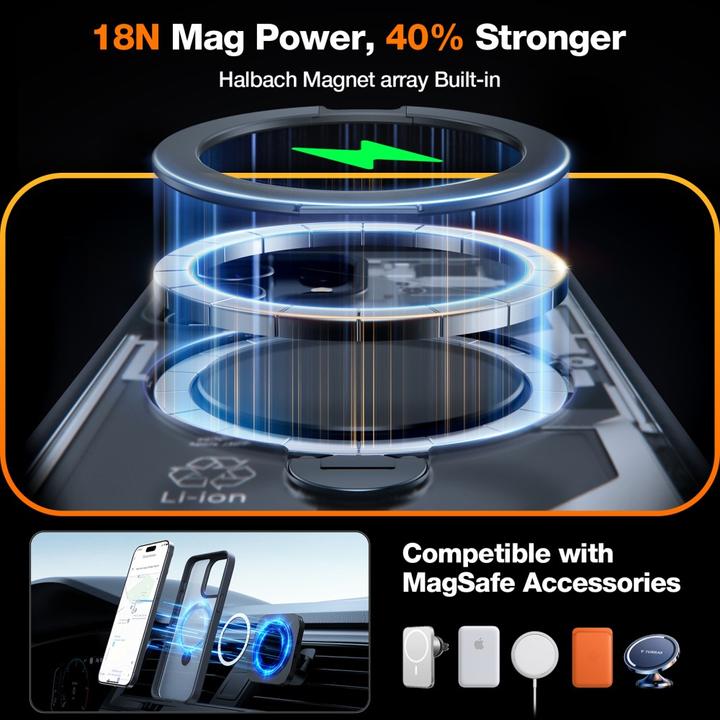 Produktbild Torras Upro Ostand Spin Series (Apple iPhone 15 Pro)