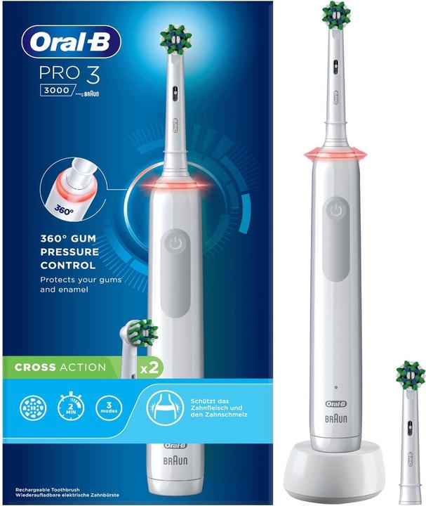Actual product image Oral-B Pro 3 3000 (Oscillating toothbrush)