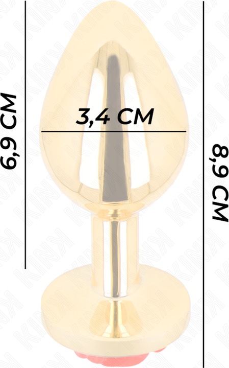 Immagine prodotto Kink - Plug Anal Gold Rose Rot Grã–Sse M