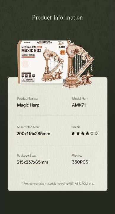 Produktbild Robotime Magic Harp