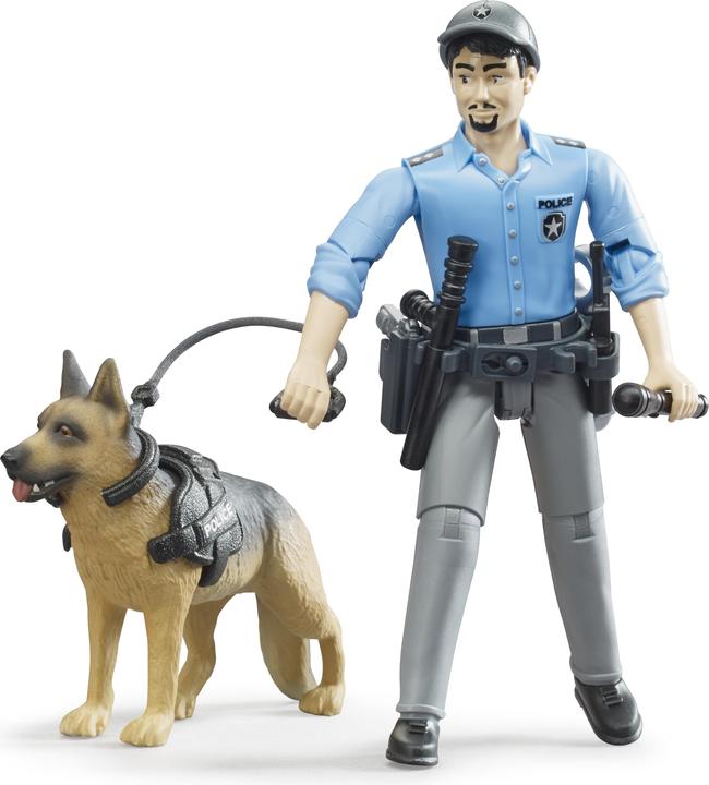 Produktbild Bruder Bworld Polizist mit Hund
