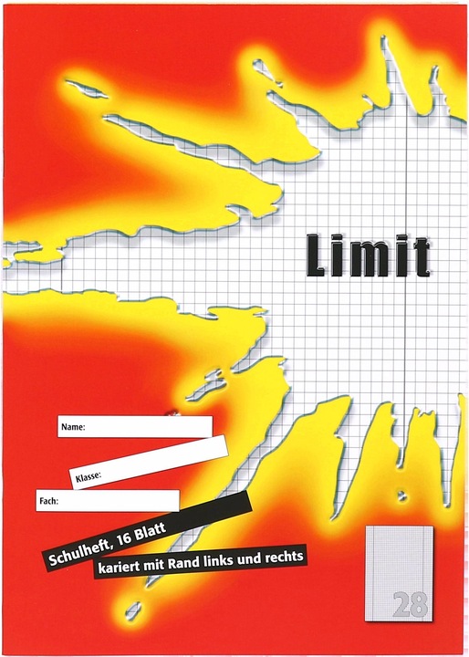 Actual product image Limit A4 stapled exercise book (A4, Checked, Hardcover)