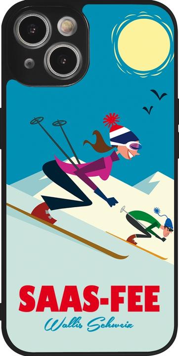 Actual product image PhoneLook Cover Silicone black Saas-Fee Ski Downhill (Apple iPhone 14)