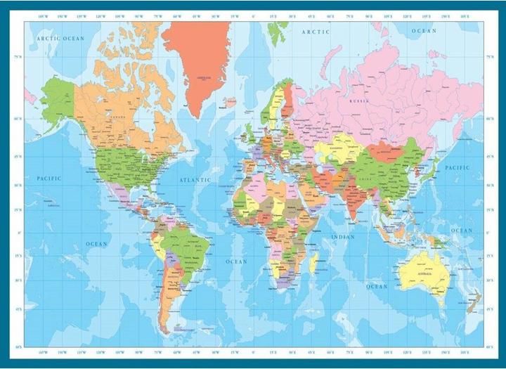 Produktbild Eurographics Weltkarte (1000 Teile)