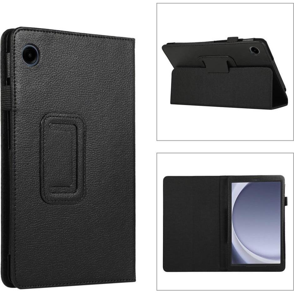Thumbnail - Cover-Discount Galaxy Tab A9 - Bi-fold Stand Etui schwarz (Galaxy Tab A9), Tablet Hülle, Schwarz
