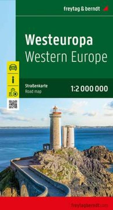 Actual product image Western Europe, road map 1:2,000,000, freytag & berndt (freytag & berndt, Czech, Dutch)