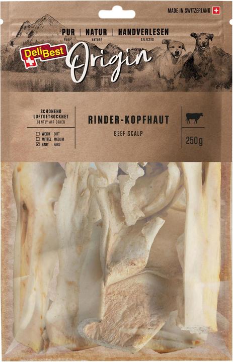 DeliBest Kausnack Origin Rinder-Kopfhaut (Bullkau) 250 g (1 Stk., 250 g)