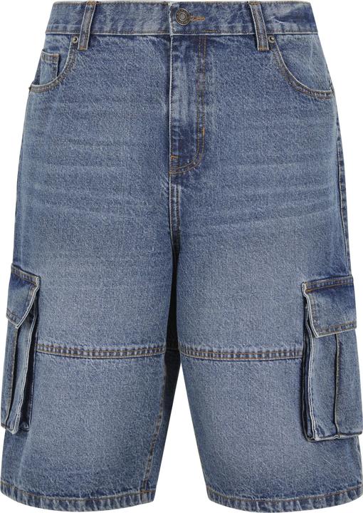 Image du produit Urban Classics Relaxed Denim Cargo Shorts mid deep blue washed 36 (36)