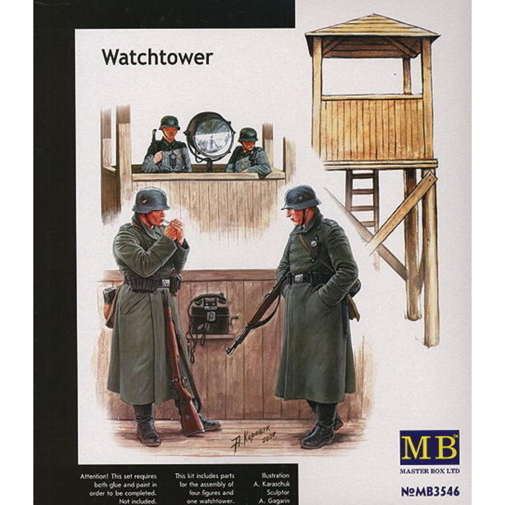 Master Box Watch Tower' w/4 figs